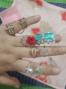 Assorted Fashion Rings Set