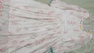 Floral Print Kurti with Pom Neckli