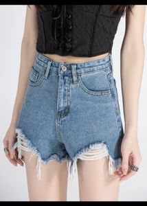 NewMe Distressed Denim Korean Style S