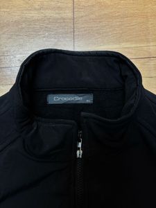 Black Track Jacket with Red Accents