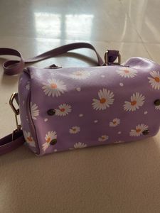 Lavender floral print bag 🌼💜