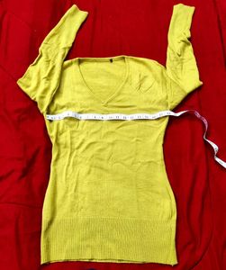 Lime Green - Yellowish Knit Sweater