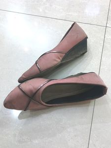 Pink Ballet Flats with Detail
