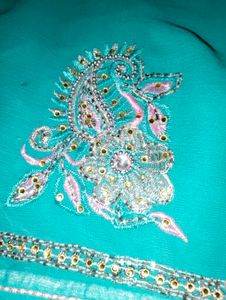 Ethnic Blue Saaree