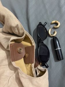 Chic Beige Suede Hobo Bag