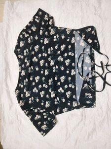 Floral Wrap Top