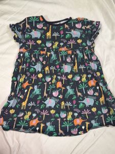 Cute Jungle Print Girls Dress