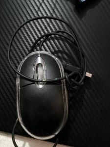 Black Wired USB Mouse