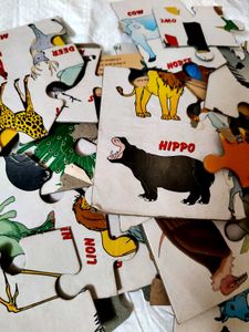 Knowledge Puzzle Game Of Animals For Kids