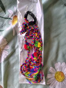Boho Braided Hair Tie with Charms