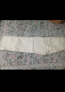 Women Cream High-Waisted Wide-Leg Jeans