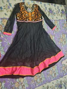 Black Anarkali Gown