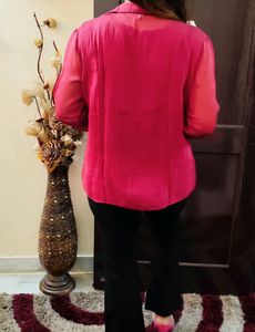 Soft Geogratte Shirt With Inner Attached