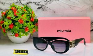 Miu Mi Black Cat-Eye Sunglasses