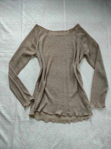 Lightweight Ribbed Long Sleeve Top