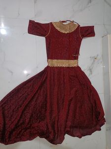 Mehroon Gown