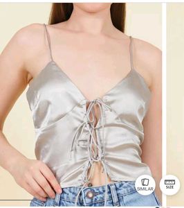 Silver Cami Top New with tag