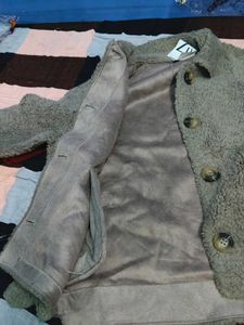 Branded Fleece Fur  Jacket