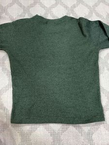 Green Long Sleeve Knit Top