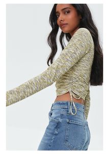 Forever 21Multi Color Textured Fitted Knit Top