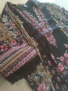 Elegant Black Floral Kurta Set