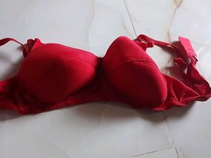 Red Padded Bra