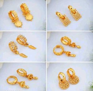 Pack of 6 Gold-Plated Earrings Set