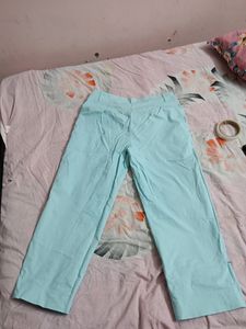 Sky Blue Wide Leg Denim