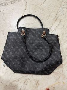 Guess 1981 Monogram Tote Bag - Black