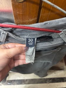 Grey Wash Denim Jeans