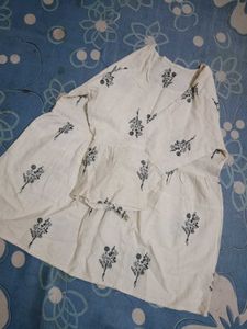 Embroidered Cotton Kurta