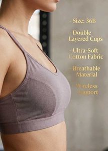 double layered soft breathable Sports bra