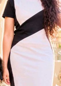 Chic Color Block Mini Dress(shapewear)
