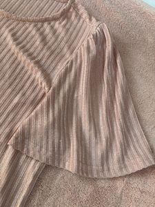 Chic pink bell Sleeve Top