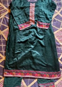 Crepe silk Suit with bandhani dupatta 🌟