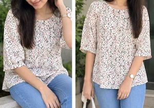 Stylish Printed Top Size S
