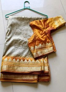 Elegant Silk Saree with Blouse