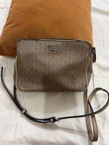 GUESS Crossbody Bag - Brown Monogram