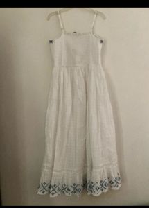 White Embroidered Maxi Dress
