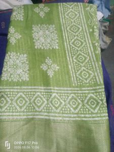 Pink Saree with Floral Print