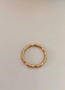 Elegant Bamboo Design Ring