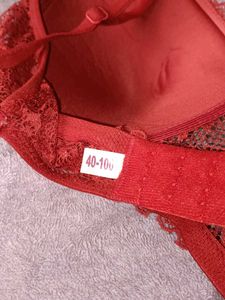 Red Lace Push-Up Bra