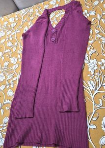 Rose Pink Button Detail Sweater