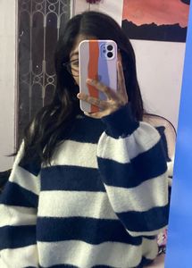 Striped Knit Pullover 🎀