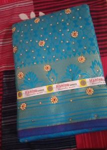 Women Embroidered Fancy Saree