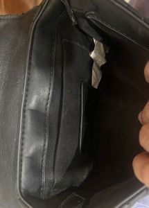 zara Quilted Black Chain Shoulder Bag