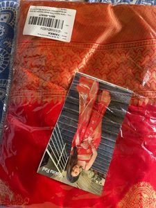 Red Kanjivaram Saree Attach Blouse