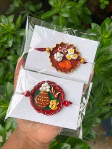 Clay handmade rakhis