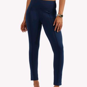 Navy blue sculpt pants