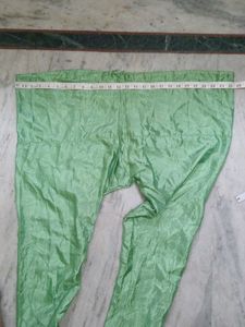 Vibrant Green Silky Tasar Pant